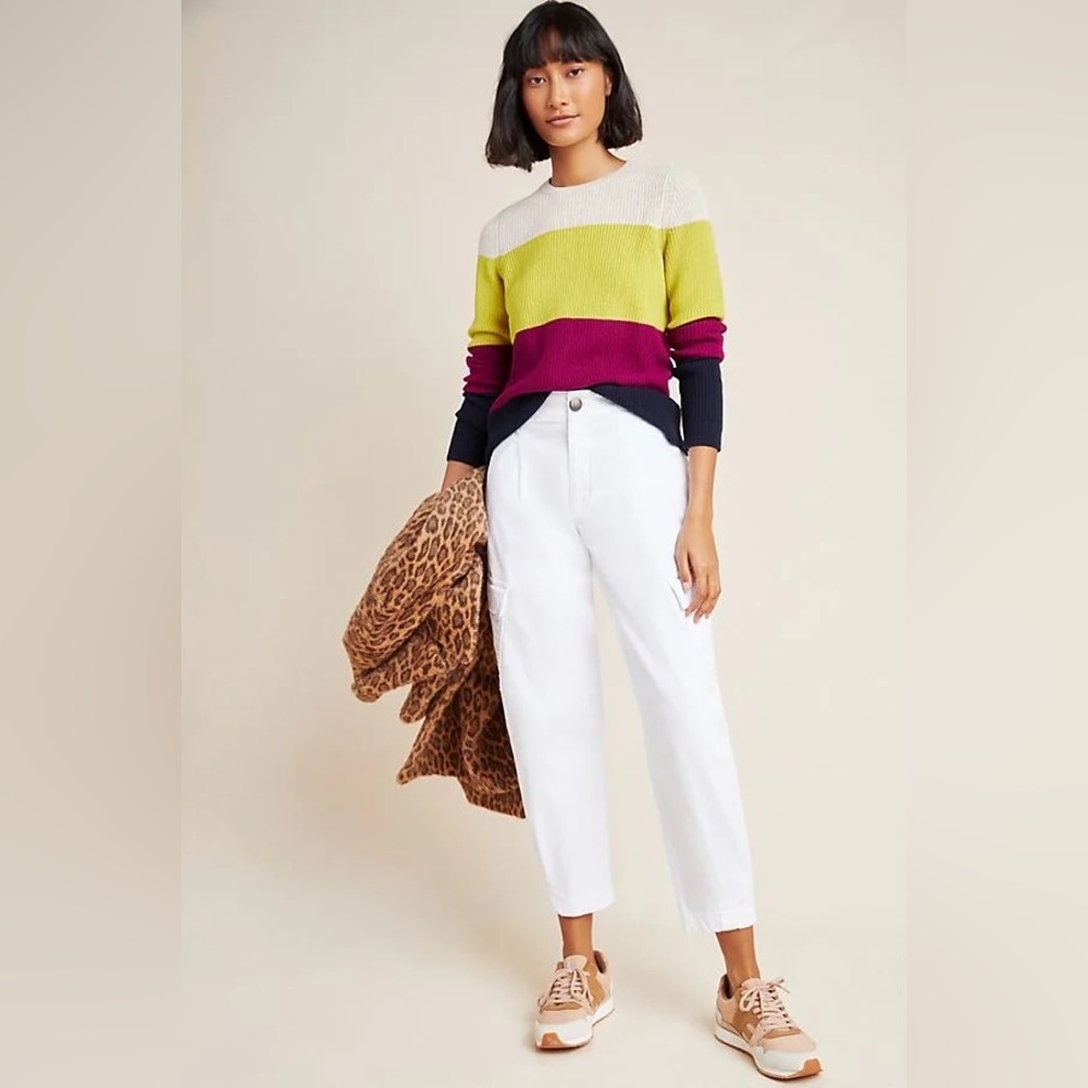 ANTHRO Amadi White Cargo Pant